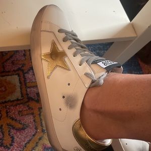 Golden Goose Super-star low top sneakers, size 38/US size 8.